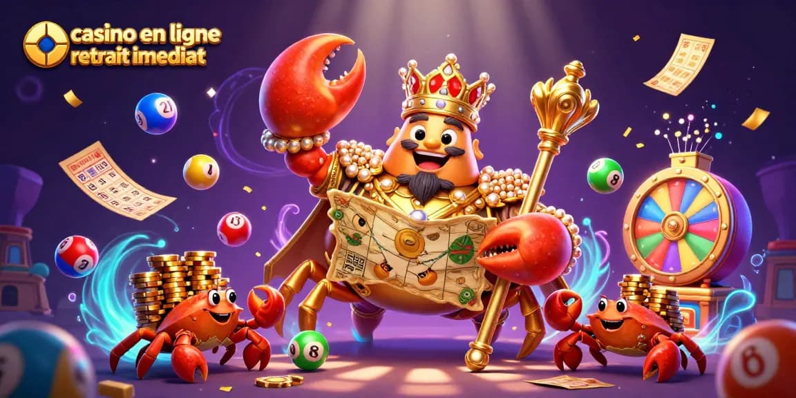 Profitez de gains rapides avec casino en ligne retrait immédiat, une scène dynamique de jeux d'argent.