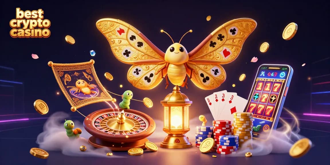 Jouez sur le meilleur crypto casino avec une expérience de jeu immersive entouré de pièces d'or et de jeux dynamiques.
