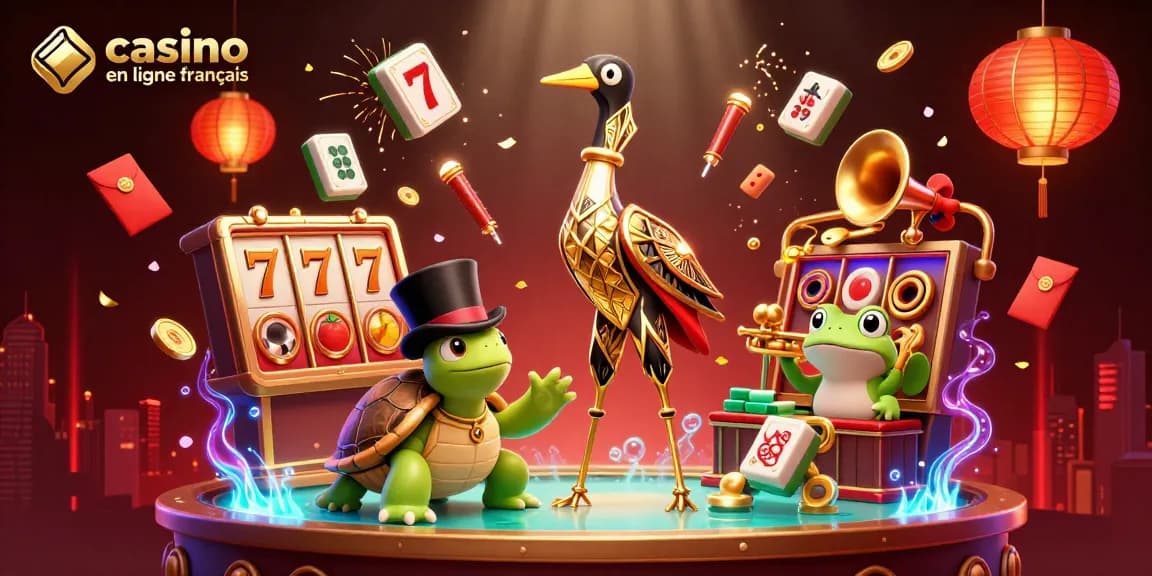 Visualisez vos gains au casino en ligne français avec des symboles de jackpot et des personnages amusants.