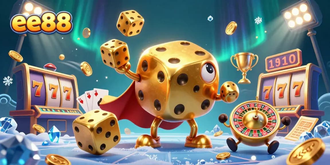 Play dynamic slots and win big at ee88 with our captivating 3D illustration.