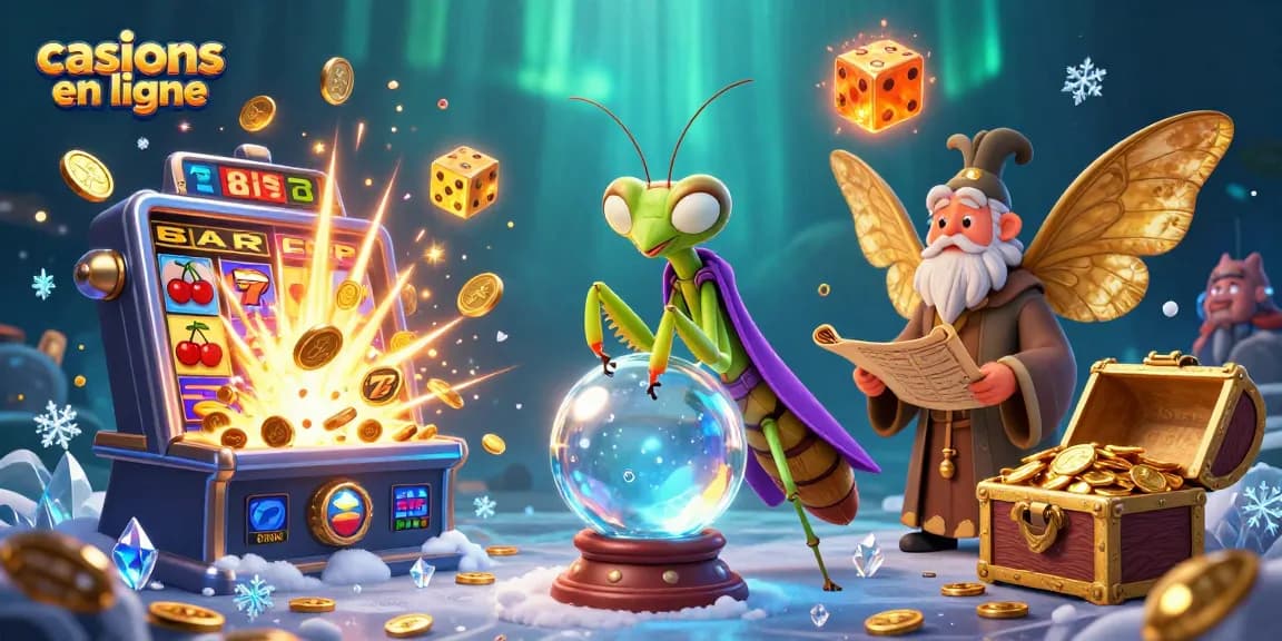 Jouer aux casinos en ligne avec des jackpots splendides s'illuminant autour de personnages mystiques.