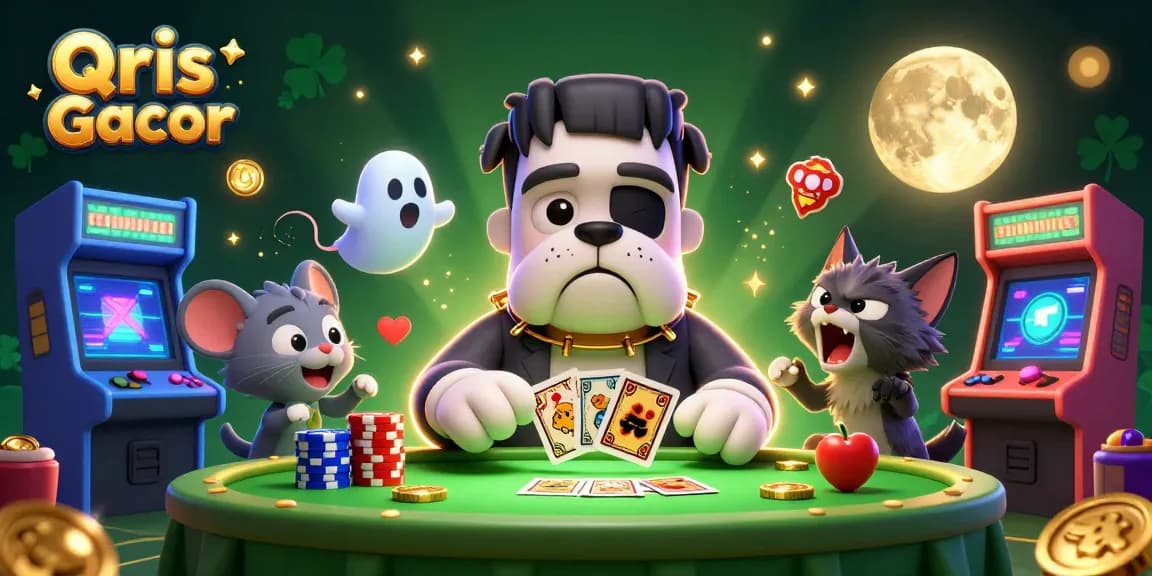 Experience thrilling gameplay with Qris Gacor in this vibrant casino scene packed with excitement.