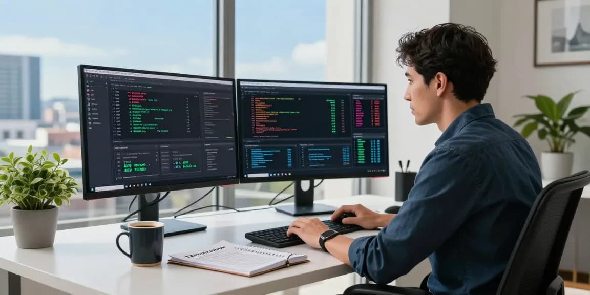Expert analyzing strategies to recover stolen cryptocurrency in a modern office.