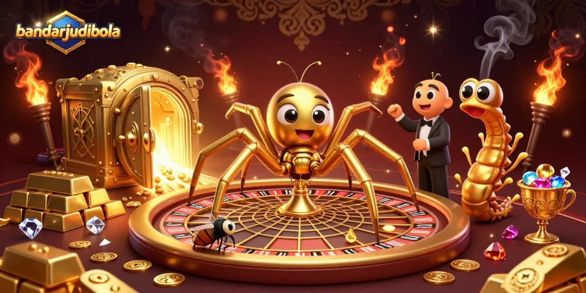 Spin the roulette wheel with bandarjudibola in this vibrant, dynamic betting scene.