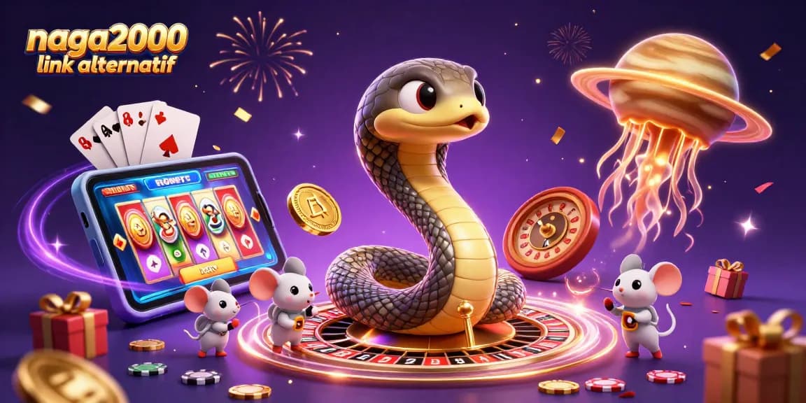 Permainan slot menarik di NAGA2000 link alternatif dengan interaksi karakter dalam ilustrasi 3D saat bertaruh.