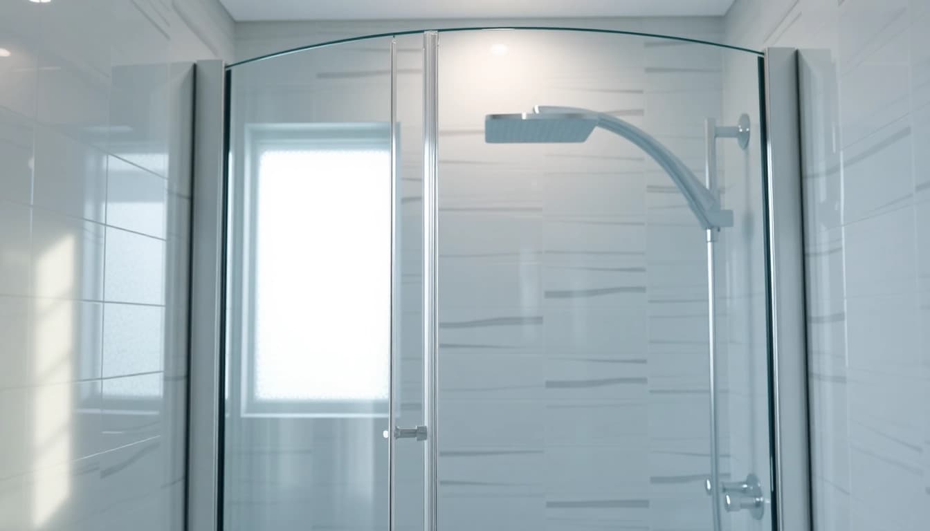 Moderne duschkabine 100x100 mit eleganten Designelementen im Badezimmer.