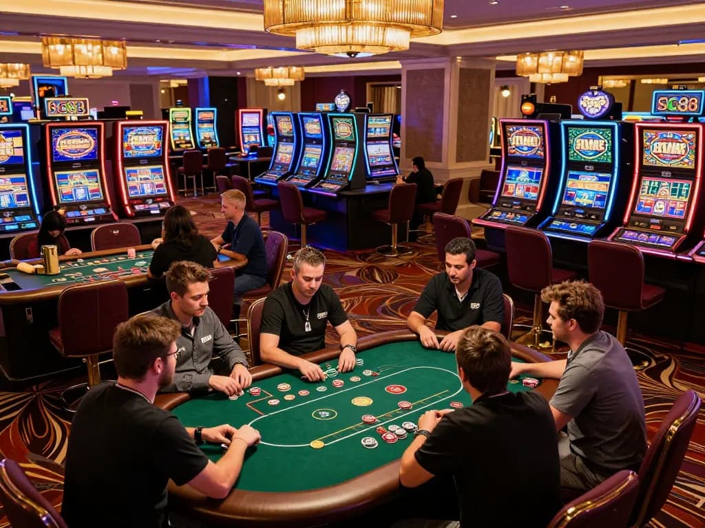 Players enjoying exciting games at SC88 casino showcasing vibrant gaming atmosphere.
