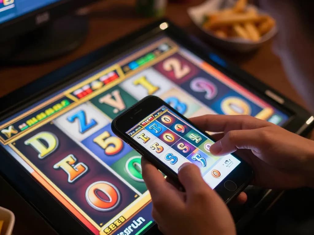 Pemain menikmati pengalaman permainan slot gacor di smartphone saat putaran kemenangan