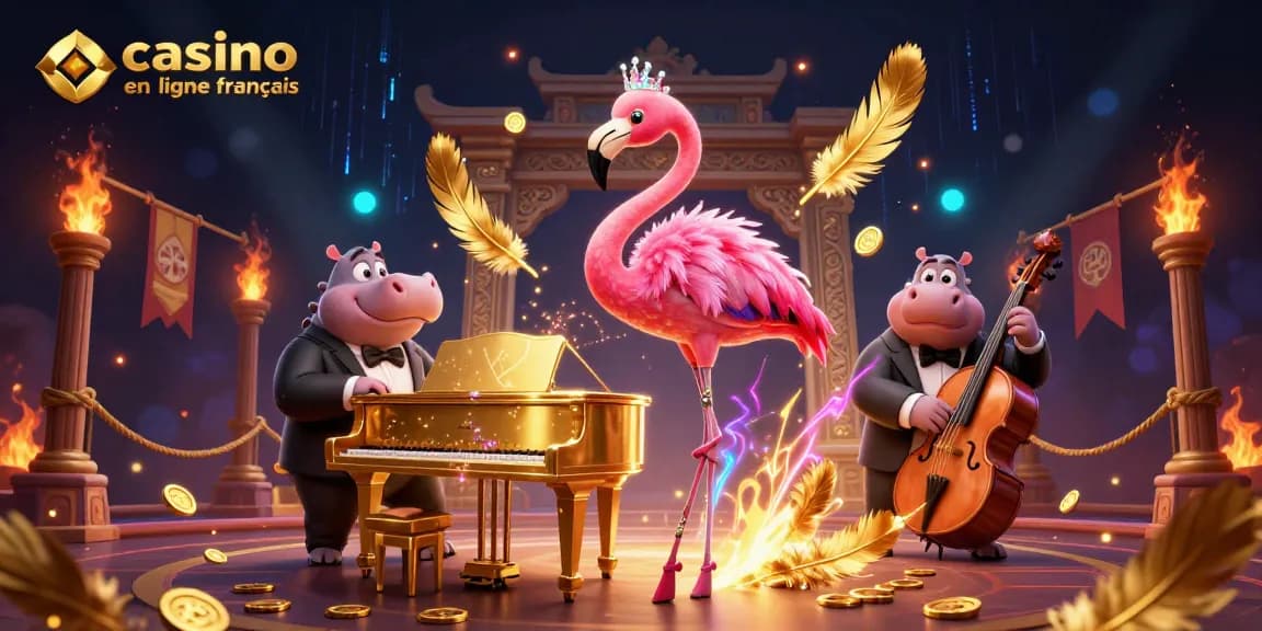 Découvrez l'adrénaline du casino en ligne français avec des personnages vibrants et des éléments de jeu dynamiques.