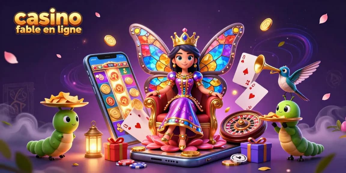 Jouez au casino fiable en ligne avec des personnages colorés et des jeux de hasard.