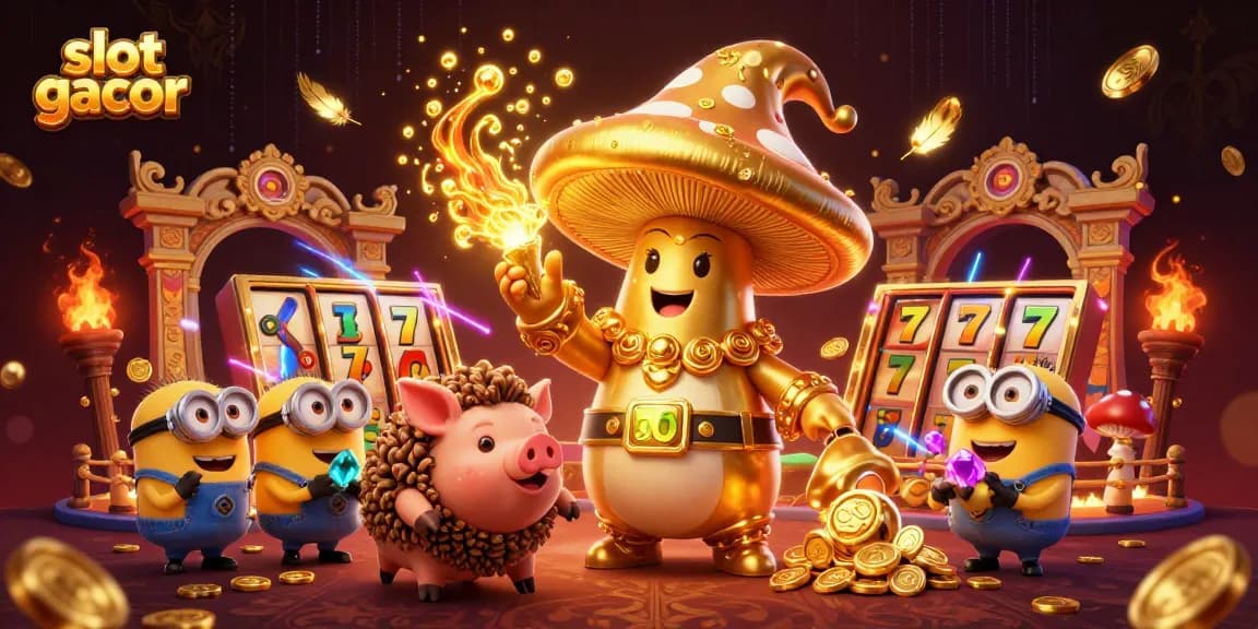 Experience thrilling slot gacor gameplay with magical characters casting spells to unlock jackpots.