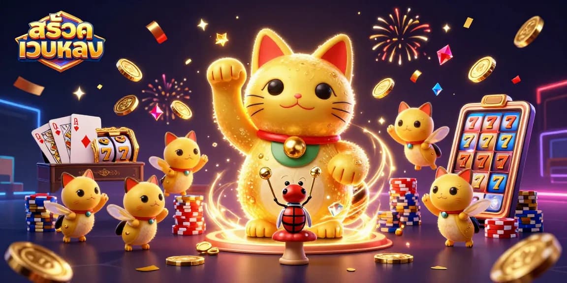 Spin to win with สล็อตเว็บตรง while enjoying vibrant 3D casino fun and iconic lucky symbols.