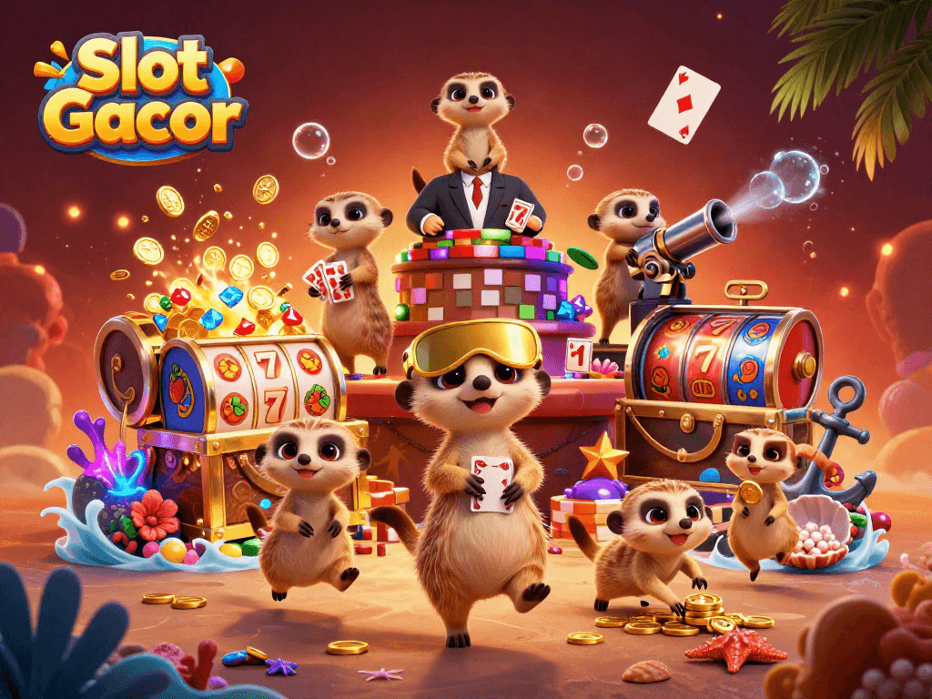 Experience thrilling Slot Gacor gameplay with meerkat dealers and dynamic casino action.