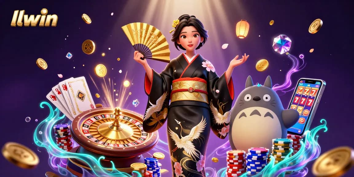 Win big with llwin while enjoying glamorous casino games in a vibrant scene filled with action!