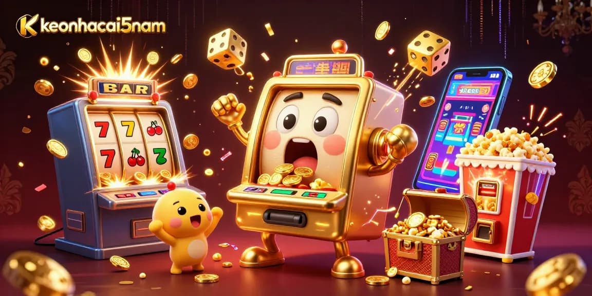 Experience the thrill of winning with keonhacai5nam as slot machines celebrate big jackpots and coins fly!