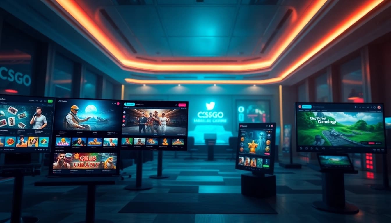Discover engaging features of csgo gambling sites with vibrant digital elements and user interactions.