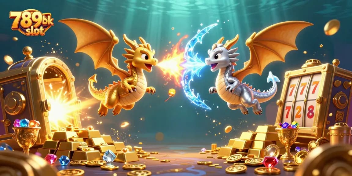 Engage with the thrilling 789bk slot experience in this dynamic casino-themed illustration.
