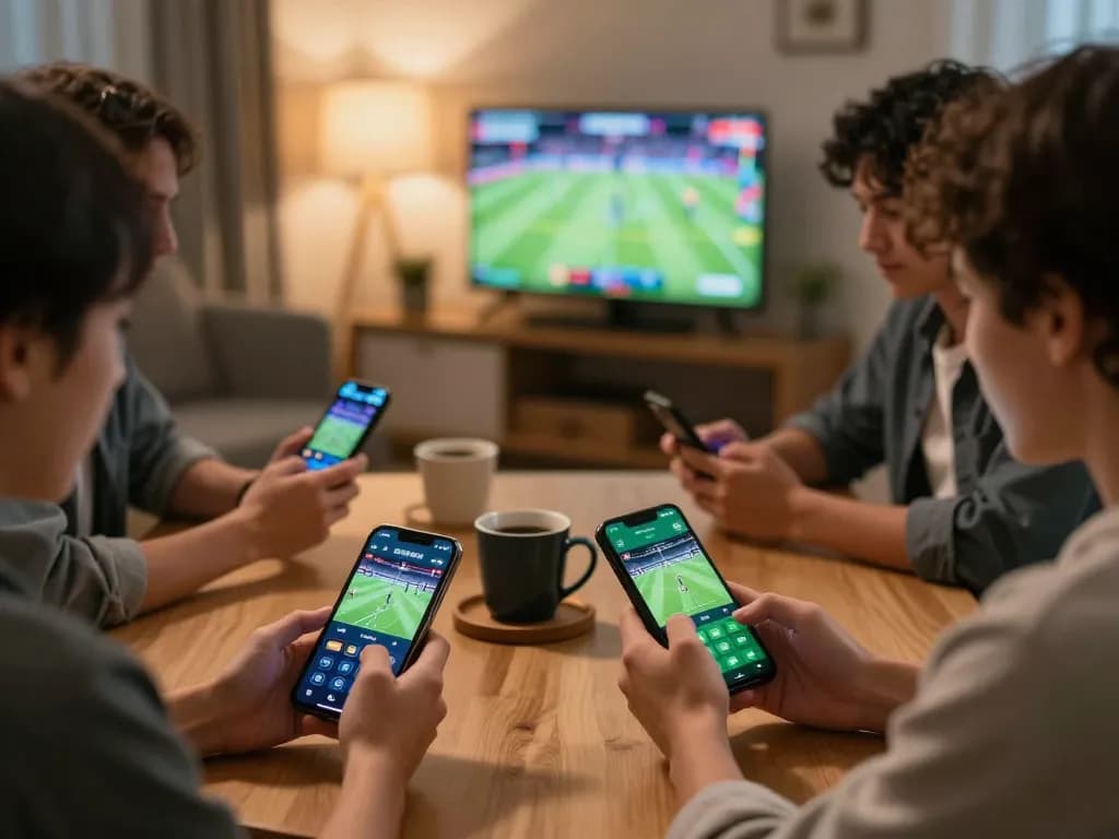Users engaged in sports betting on dn 88 app, showcasing excitement and strategy