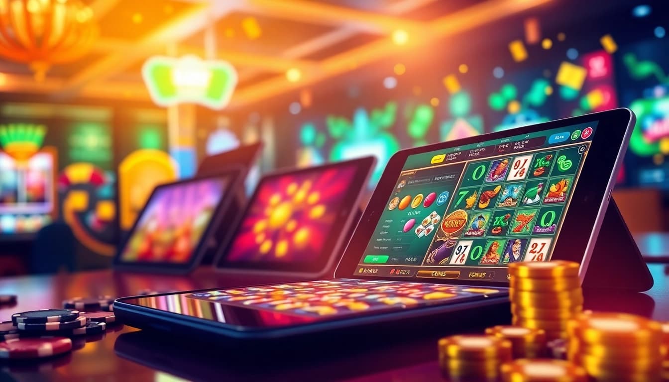 Engaging visuals of Non gamstop Casino Uk highlighting diverse games and vibrant atmosphere.