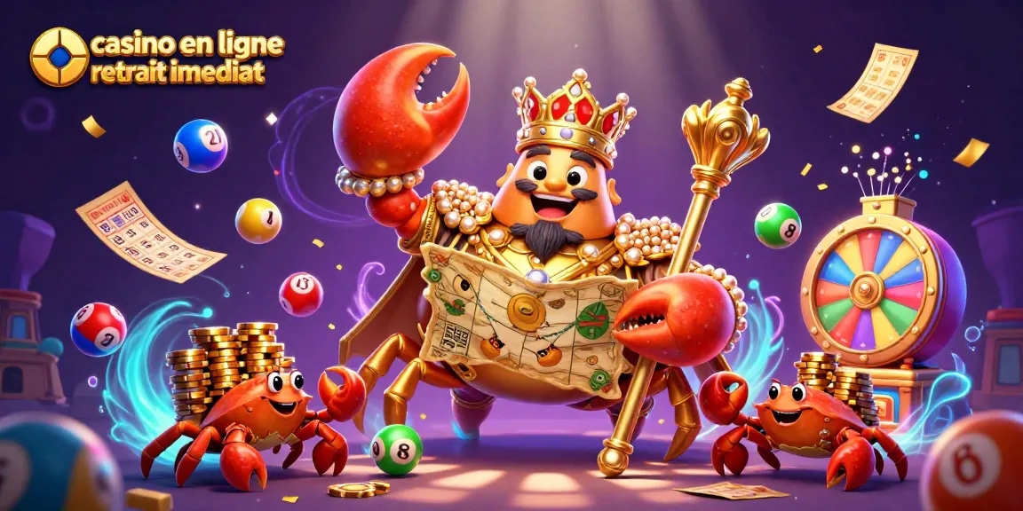 Profitez de gains rapides avec casino en ligne retrait immédiat, une scène dynamique de jeux d'argent.