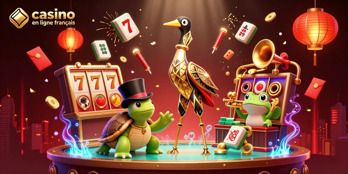 Visualisez vos gains au casino en ligne français avec des symboles de jackpot et des personnages amusants.