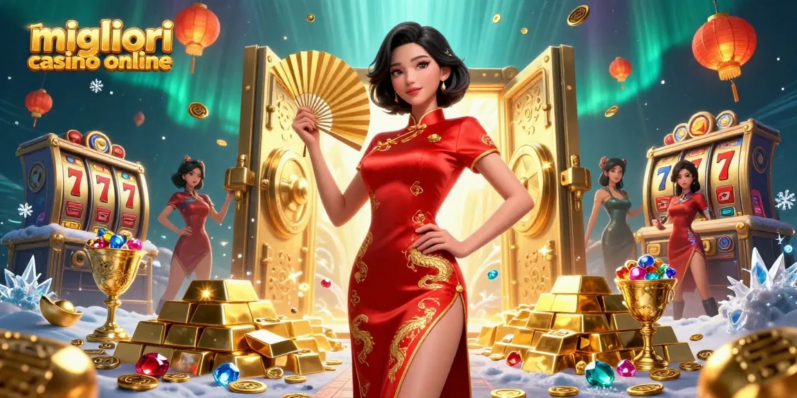 Scopri l'azione nei migliori casinò online, con elementi di casinò 3D vibranti e un personaggio radioso.