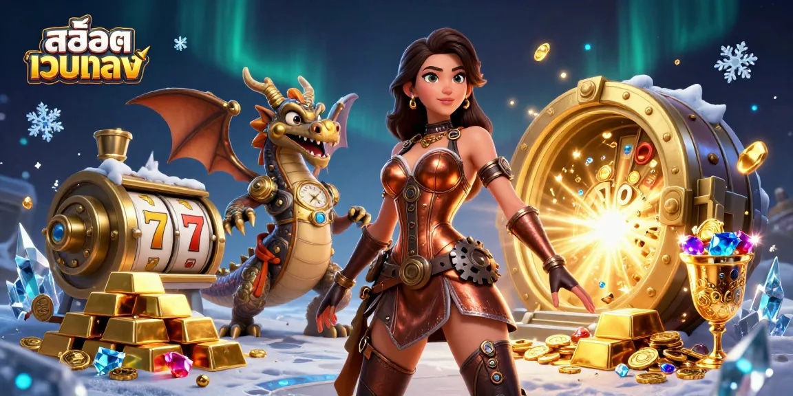 Experience the thrilling world of สล็อตเว็บตรง with captivating steampunk visuals and dynamic game elements.