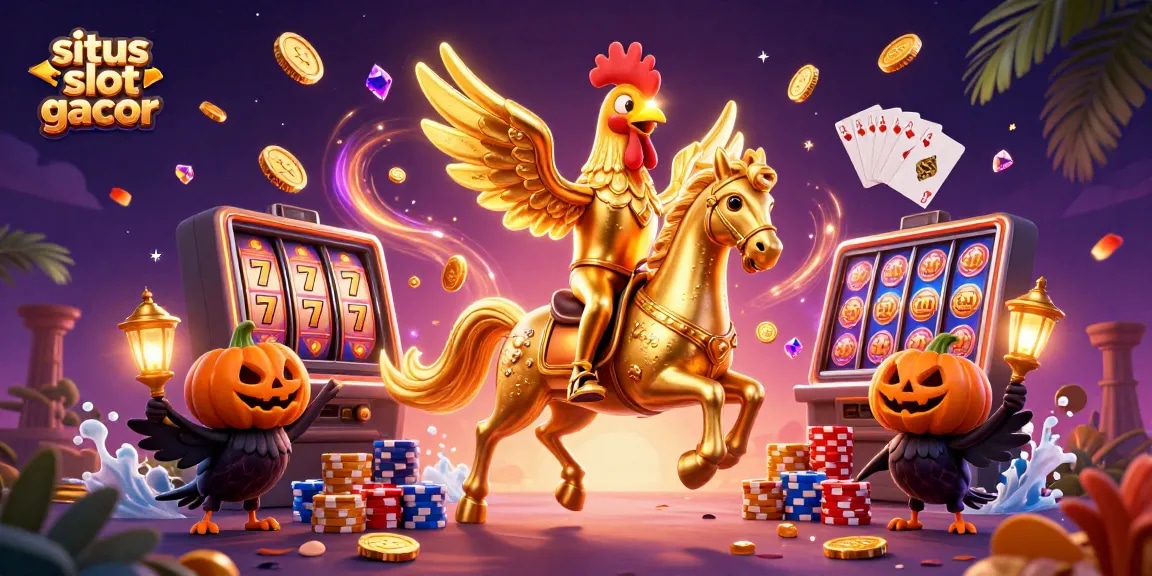 Experience the excitement of situs slot gacor with vibrant characters and dynamic casino elements.