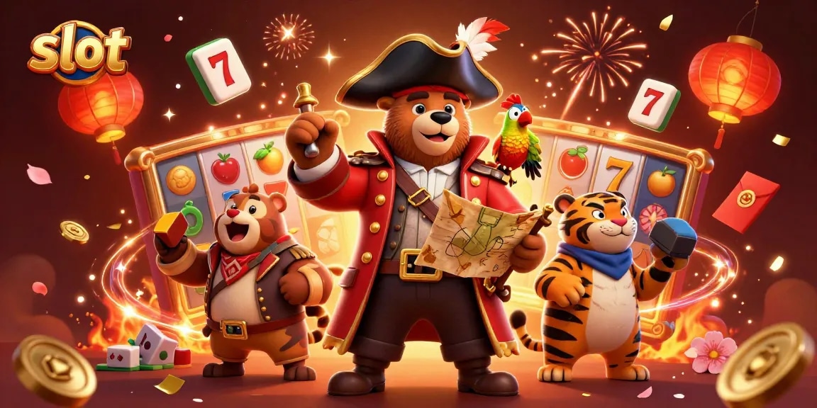 Menangkan slot dengan karakter kartun yang bersemangat, dikelilingi oleh simbol keberuntungan dan keceriaan.
