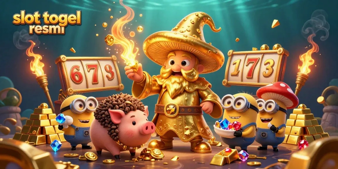 Experience magic and treasure in this vibrant scene of the slot togel resmi world.