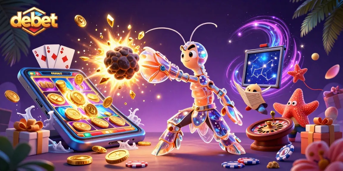 Experience thrilling slots and rewards with debet's galactic casino adventure.
