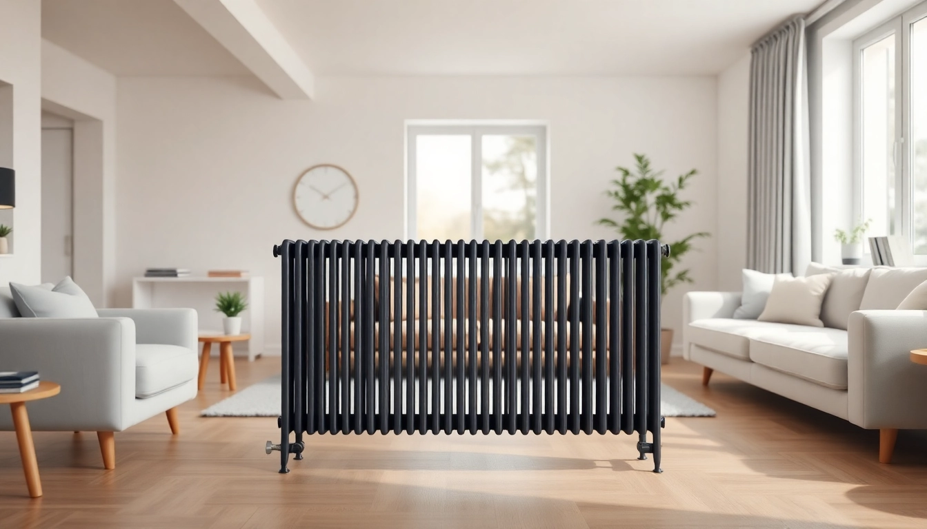 heizkörper kaufen in einem modernen Wohnraum mit stilvollem Design und natürlichem Licht