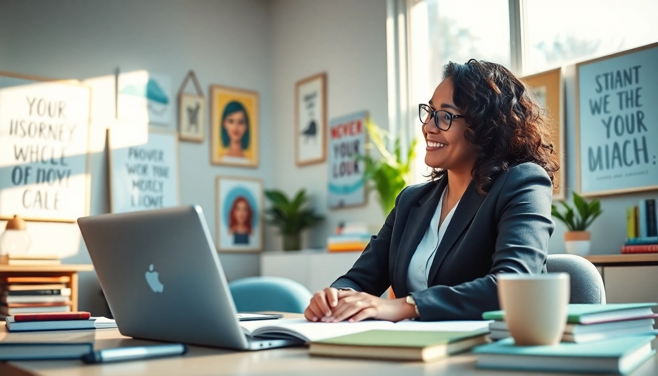 Find my true calling with a professional career coach in a bright office setting.