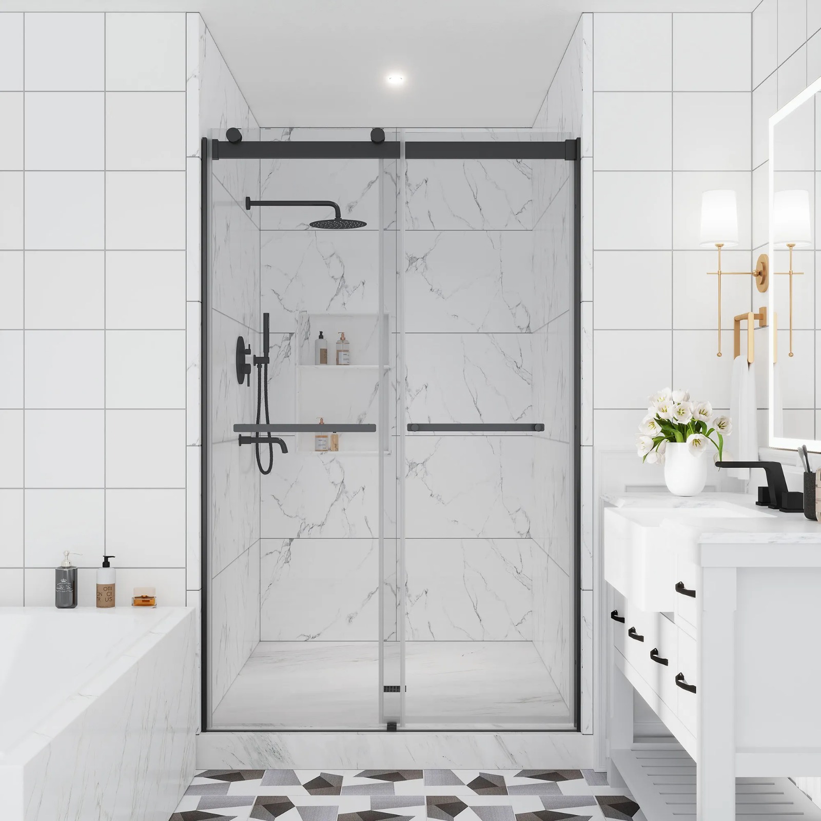 Semi-frameless Shower Screen: Sleek, Durable, and Elegant