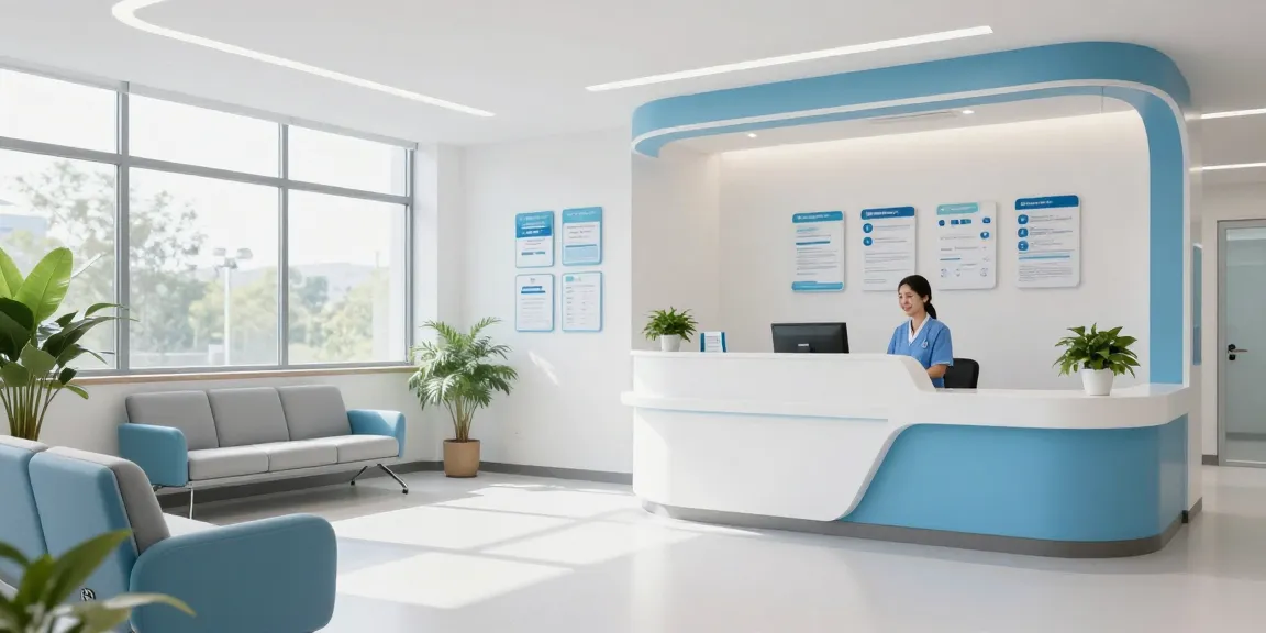 Private health insurance vs ACA in a welcoming healthcare environment, showcasing medical services and patient care.
