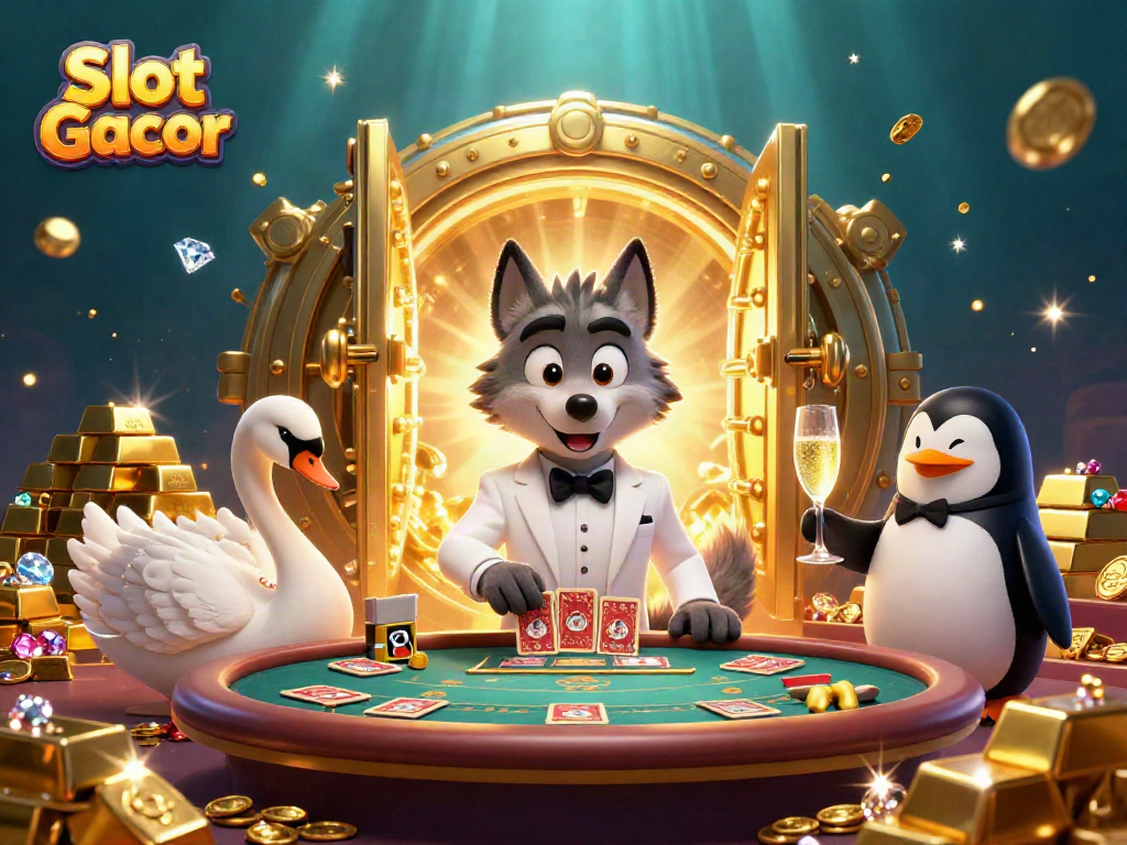 Mainkan Slot Gacor dengan karakter kasino yang menangkap perhatian dalam ilustrasi menakjubkan ini.
