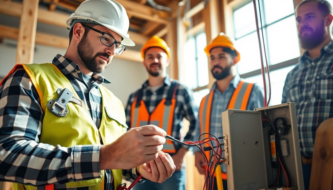Engaged in hands-on training, a contractor apprenticeship showcases learning on a construction site.