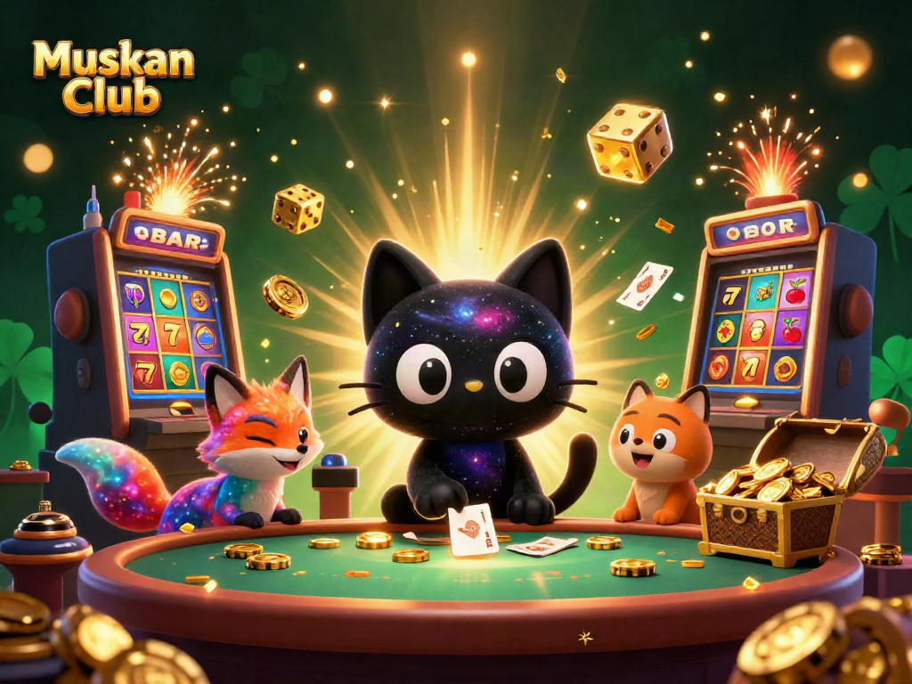Play real money games at Muskan Club with exciting visuals and dynamic casino elements.