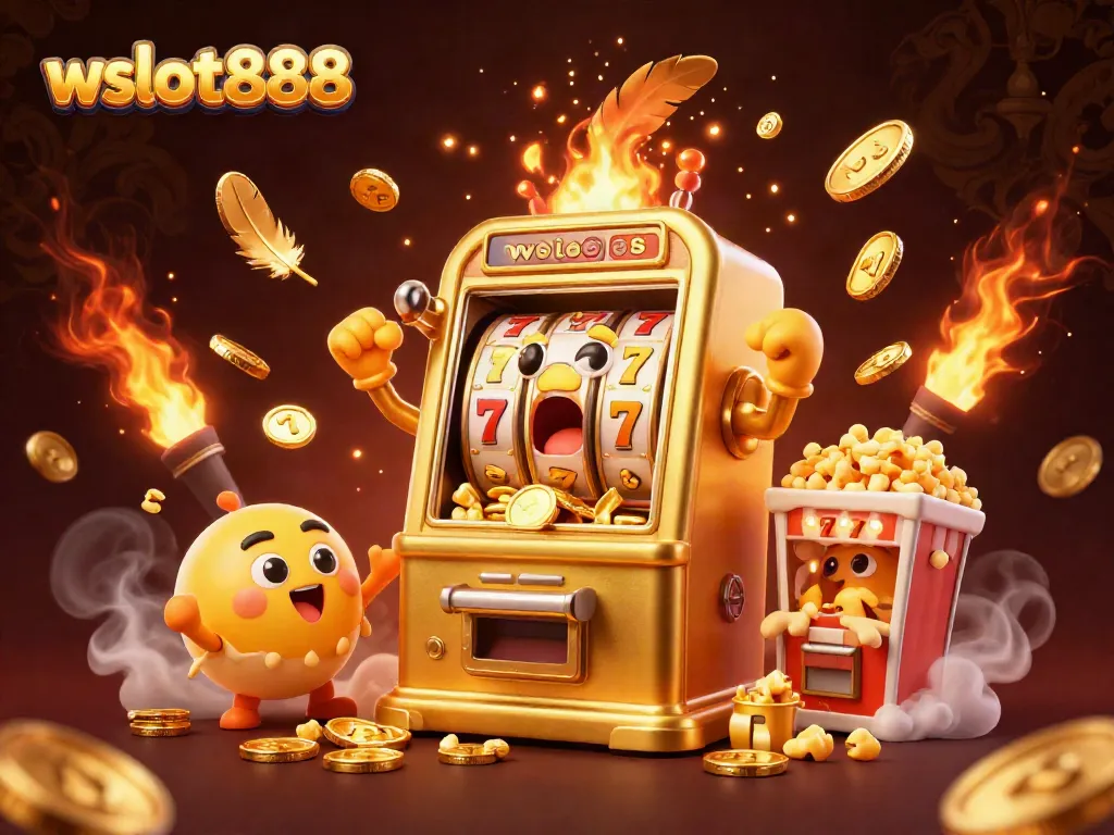 wslot888 mesin slot jackpot menang besar, menumpahkan koin ke sekelilingnya