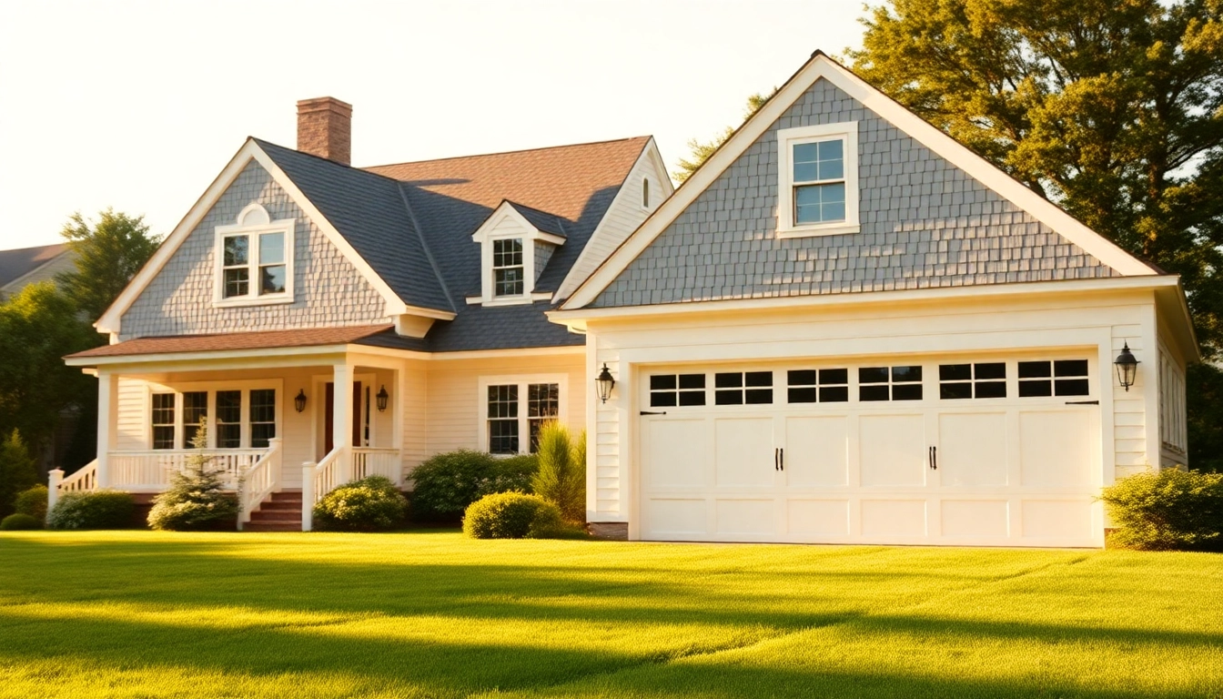 Inviting cape cod home addition with attached garage designed for coastal living.