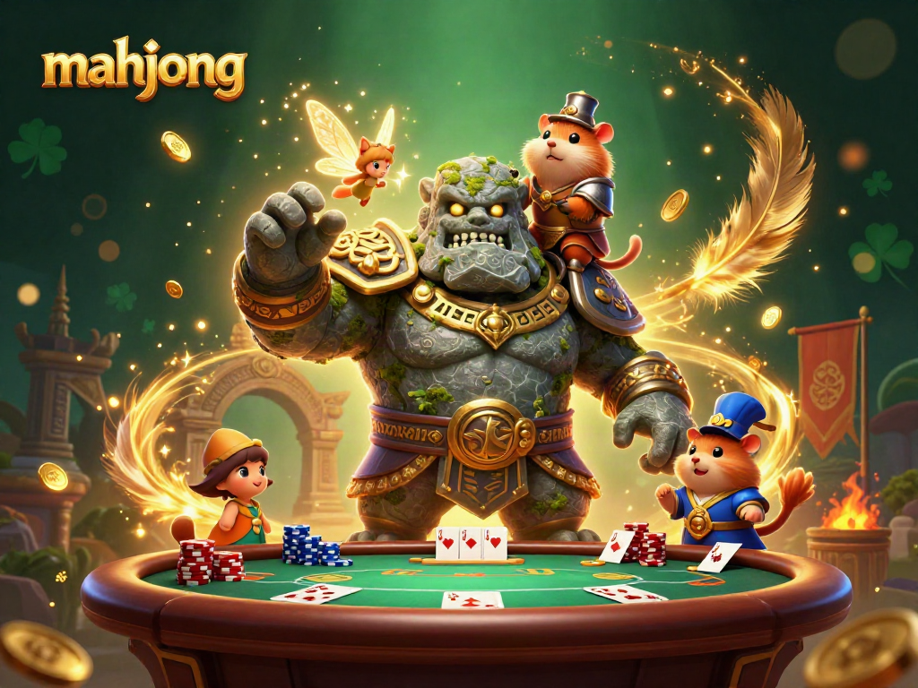 Experience thrilling mahjong action with vibrant characters and dynamic casino elements.