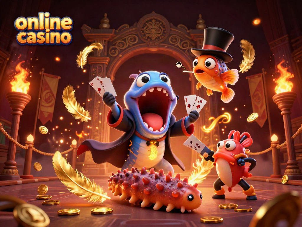 Experience live action in this online casino scene featuring magical deep-sea creatures and dynamic elements.