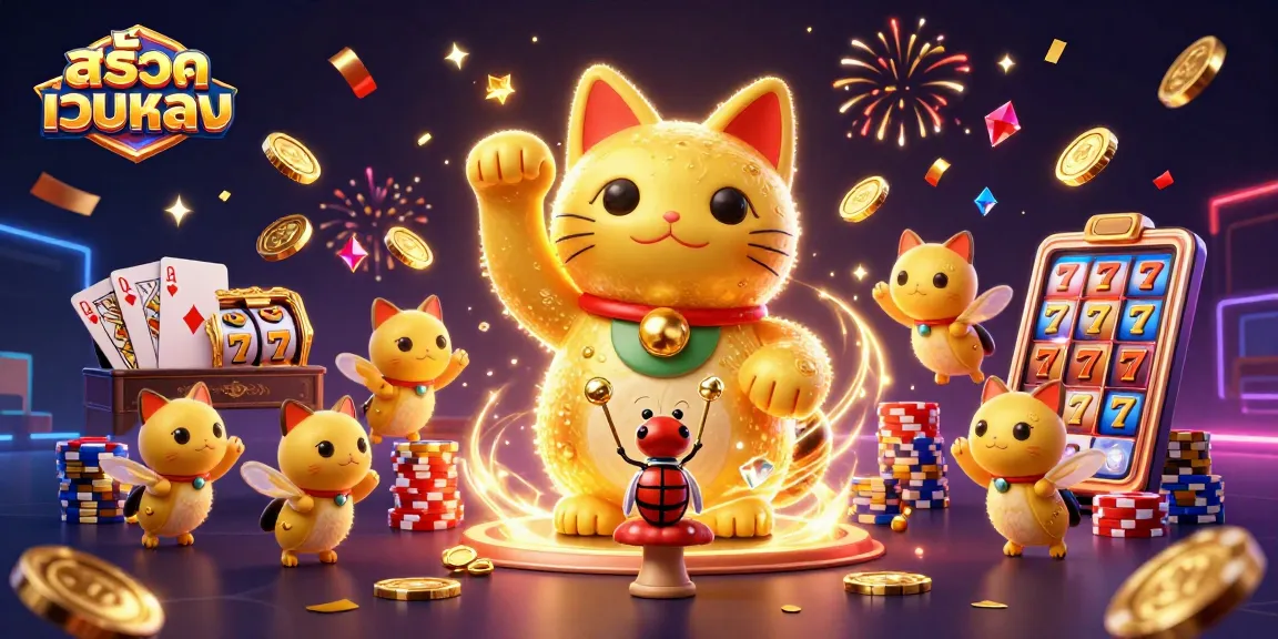 Spin to win with สล็อตเว็บตรง while enjoying vibrant 3D casino fun and iconic lucky symbols.
