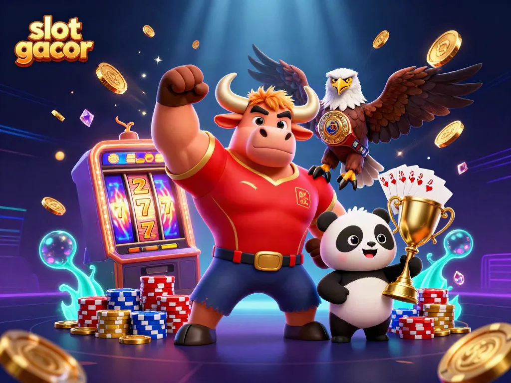 Slot gacor menawarkan pengalaman bermain yang mendebarkan dengan simbol keberuntungan dan suasana kasino.