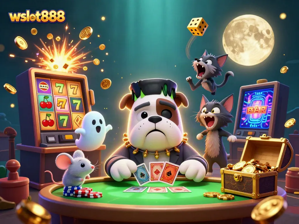 Menangkan jackpot dengan wslot888 sambil bermain slot di meja yang menakutkan dan lingkungan yang penuh warna.