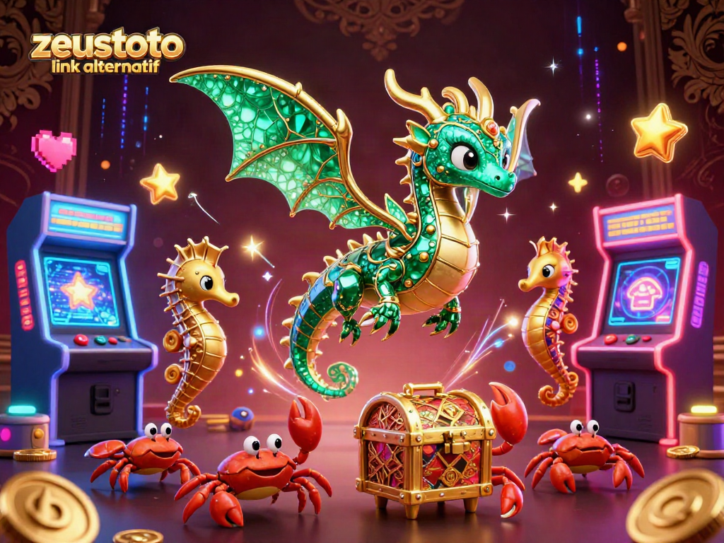 Experience thrilling gameplay with zeustoto link alternatif in a dynamic, vibrant casino scene.