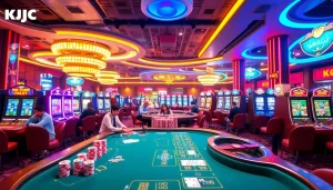 KJC AC 3 immersive casino experience with thrilling tables, dice, and slot machines.