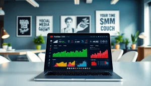 Engaging visualization of a youtube smm panel interface showcasing growth metrics.