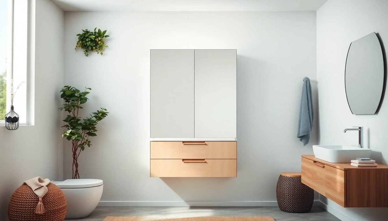 Der sonni Spiegelschrank mit modernem Design und funktionalem Stauraum im Bad.