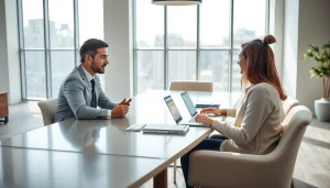 카드 한도 현금화 전략에 대해 설명하는 재무 고문과 상담하는 모습